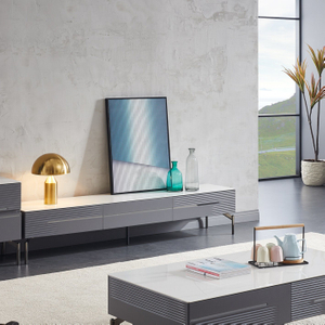 Light Luxury Rock Plate Living Room TV Stand