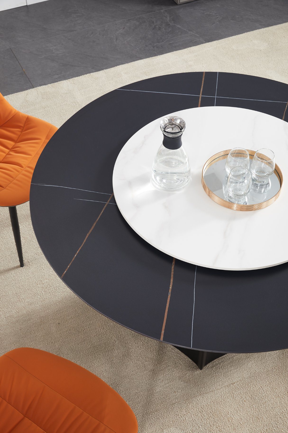 Italian Design Round Dining Table Restaurant Furniture