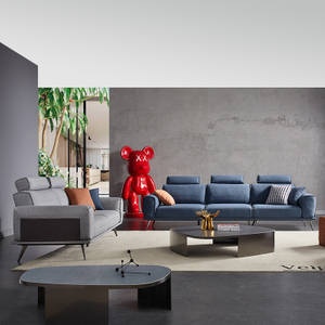 Italian Style Living Room Fabric Modern Sofa