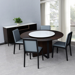 Modern Simple Design Dining Room Round Marble Dining Table