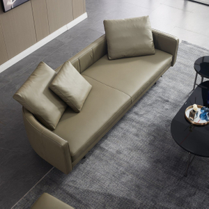 Modern Home Leisure Living Room Leather Sofa