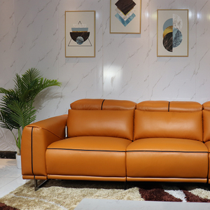 Living Room Composite Fabric Sofa Modern Simple First Class Electric Sofa Multi-Functional Small Family Corner Sofa