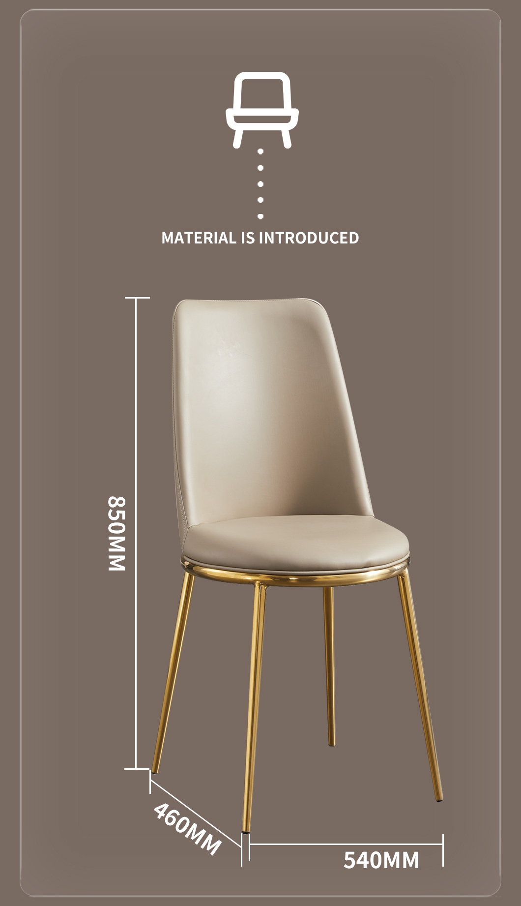 Stainless Dining Chair Home Hotel Restanurant Dining Room Furniture