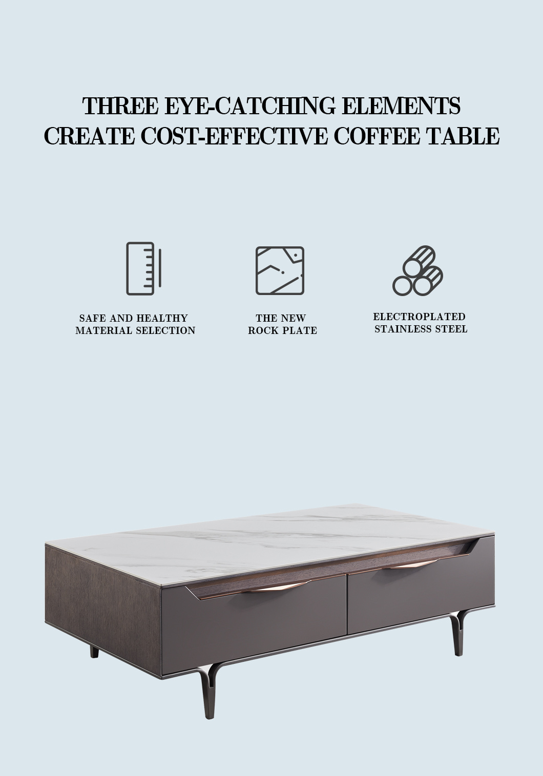 Modern Simple Design Center Coffee Tea Table